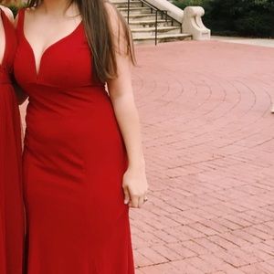 long red maxi dress from Lulus